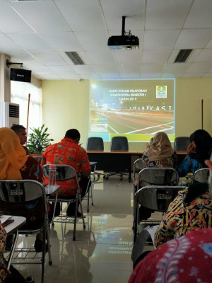 Rapat Evaluasi Pelaporan Simontepra Semester I Tahun 2019 ... 