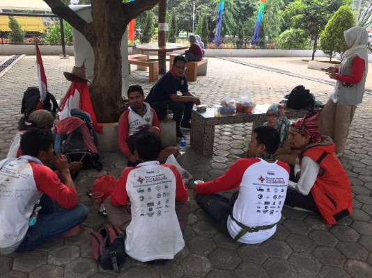 Menerima Tamu Pejalan Kaki Literasi Dari Daerah Wonogiri. ... 